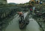 1990년 벽파통나무배 발굴현장 썸네일 이미지